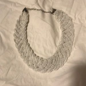 White beaded necklace